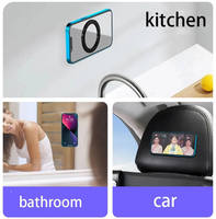 Anneau magnétique puissant en alliage de zinc compatible, le plus vendu, pour utilisation au lit ; support magnétique adhésif sans trace pour téléphone, fixation murale