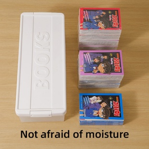 Durable Transparent Storage Container <b>With</b> <b>Lids</b> Plastic Bin Book Storage <b>Box</b> Organizer Household Daily Necessities Accessories - Product Image 3