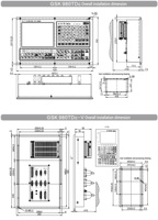 Kit de commande CNC 5 axes GSK 980TDc pour tour et fraiseuse combinée avec mémoire 40 Mo, poids 13 kg, garantie 1 an