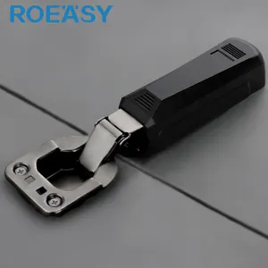 ROEASY usines hydrauliques pour les raccords de meubles de cuisine fermeture en douceur tampon superposition complète charnière de porte d'armoire personnalisée