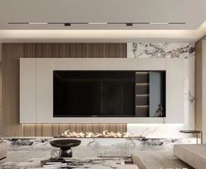 Manufacturer Living Room Furniture 65 75 85 Inch Bathroom Design <strong>Tv</strong> Embedded <strong>Shelving</strong> <strong>Wall</strong> Display Cabinets - Product Image 2