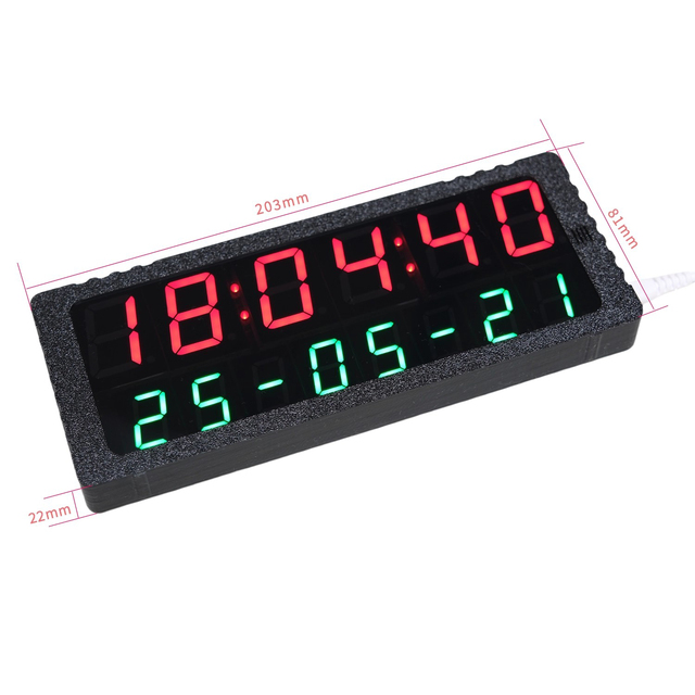 High-precision Digital Tube WiFi-connected Automatic Time Synchronization Electronic Clock  GPS-synchronized Clock Has Seconds