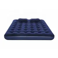 Модная удобная надувная Расслабляющая Флокированная воздушная кровать для кемпинга