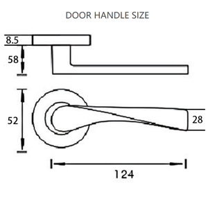 BBdhome căn hộ hiện đại cửa gỗ hợp kim nhôm satin Nickel cửa xử lý - Product Image 3