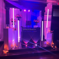 Lumière menée sans fil à piles blanche Offre Spéciale de pair d'Uplight Wifi de 15W RgbwaUv pour la disco