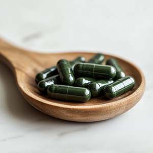 תוסף תזונה טהור אורגני טבעי, נוגד חמצון, מפחית דלקות, עשיר בחלבון, ספירולינה, כמוסות להרזיה - Product Image 1