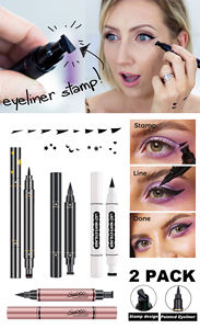 Pabrik grosir kosmetik merek sendiri Gel pena <span class=keywords><strong>Eyeliner</strong></span> Vegetarian hitam cair tahan air <span class=keywords><strong>Eyeliner</strong></span> pena stempel - Product Image 6