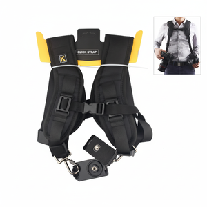 Arnés Doble para Cámara K&F Concept, 7 cm, Nailon, Estilo Profesional, Accesorios de Fotografía DSLR - Product Image 1