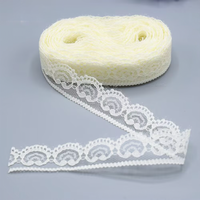 Dentelle en organza non élastique de 2,3 cm avec broderie en forme de cœur pour chaussures, chapeaux, sacs, foulards, bijoux, accessoires de bricolage
