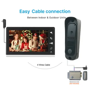 VIDEW Video Door Phone RFID Access 4 Wired Video Intercom System Visual Home Doorbell Camera For Villa Apartments