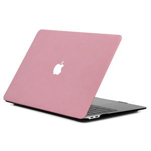 Étui rigide de protection durable <span class=keywords><strong>en</strong></span> cuir PU effet daim pour <span class=keywords><strong>MacBook</strong></span> Air/Pro 13/14/15 – Style moderne et professionnel pour PC portable + PU - Product Image 3