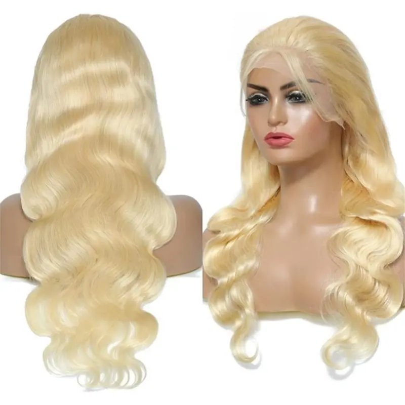 Letsfly 613 Lace Front Wig Human Hair 13X4 Lace Front Wigs for Women Blonde wig 30inch Body Wave Perruques