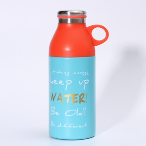 Bouteille d'eau portable en acier inoxydable 304 sous vide avec poignée, tasse de voyage - Product Image 6