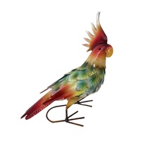 Ventes en gros d'oiseaux décoratifs de jardin en métal durable Happy Aviary, Joyhalo rustique, oiseaux artificiels à capteur chantant, ornements de jardin