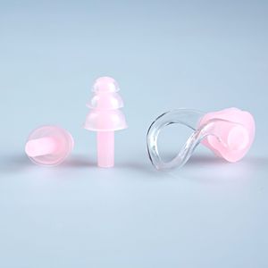 Bouchons d'oreille de pince-nez imperméables pour enfants transfrontaliers emballés indépendamment, ensemble adulte, pince-nez étanche de natation en silicone - Product Image 3