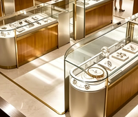 Présentoir à bijoux en verre durable GZowin, style minimaliste moderne, pour magasin de mode, service direct usine