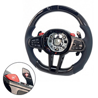 Volant en cuir et fibre de carbone LED, vente directe d'usine, pour BMW G22 G23 G26 G30 G32 G82 G02 G14 G15 F90 F95 F96 F97 F98