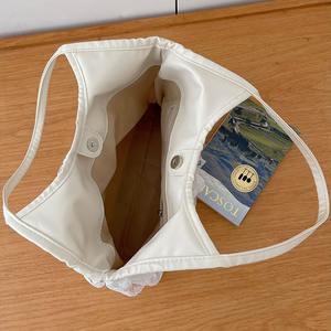 Bolso de mano de malla de encaje etéreo, bolso de hombro beige de gran capacidad para mujer, atuendos diarios, verano 2024 - Product Image 4