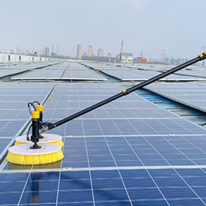 Cepillo de disco de panel solar, cepillo de limpieza manual alimentado con agua, Cepillo giratorio - Product Image 5