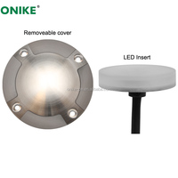 Projecteur extérieur en acier inoxydable 316, 1,5 W, étanche IP67, éclairage quadridirectionnel, 12 V, 24 V, lumière LED pour cour, escaliers, jardin