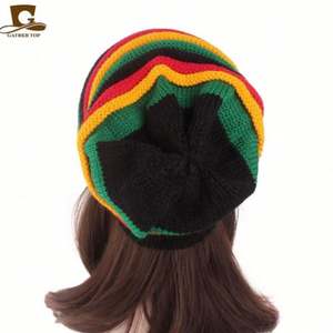 Gorro de Punto con Bordado 3D Estilo Jamaica, Gorro Holgado para Invierno, Viajes y Playa - Product Image 6