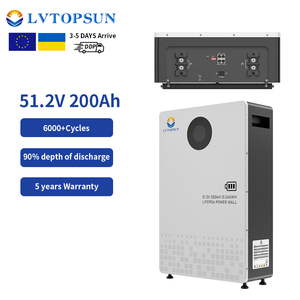 แบตเตอรี่ลิเธียม LIFEPO4 สำหรับโซลาร์เซลล์ <span class=keywords><strong>LVTOPSUN</strong></span> 51.2V 100Ah 200Ah 300Ah 5kWh/10kWh/15kWh |   ผู้ผลิต BESS ระดับ Tier-1 ตั้งแต่ปี 2016 - Product Image 1
