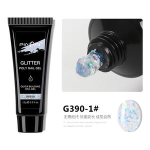 Venta caliente Nail Art Acrílico Poly Gel Nail Art Extension Gel Venta al por mayor 15ml Brillante Nail Piece Extension Crystal Gel Paint <span class=keywords><strong>Set</strong></span> - Product Image 4
