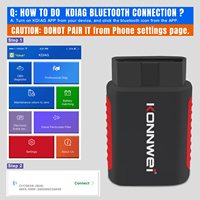 Herramienta de Diagnóstico Completo Konnwei Kdiag de Fábrica Konnwei, Escáner OBD2 para Más de 30 Marcas de Autos