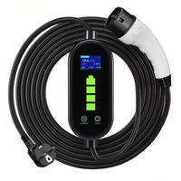 Nouveau chargeur EV portable de 11 kW de type 2 avec câble de charge AC universel, protection contre les fuites IP54, pour la France