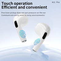 Écouteurs A9 Pro A11 LED à écran tactile couleur, réduction active du bruit, autonomie de 36h, faible latence, casque de jeu TWS