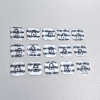 Autocollants holographiques 3D personnalisés, argent, anti-contrefaçon, sceau holographique, étiquettes micro-transparentes, vente en gros