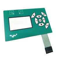 Clavier à membrane électronique en plastique personnalisé en usine, indice de protection IP67, adhésif 3M, boutons tactiles en relief, combinaison de 1 interrupteur NO