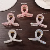 Barrette à cheveux sirène requin haut de gamme de style européen et américain Golais Jewelry pour femme, en acrylique, pour occasions de fête, 8,5 cm AT-41