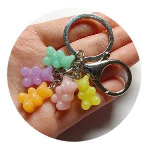 Vente en gros porte-clés ours gommeux couleur personnalisée breloques <span class=keywords><strong>beart</strong></span> gommeux acceptables - Product Image 4