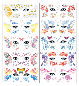 <b>Glitter</b> Freckle Face Temporary Tattoo Stickers Waterproof Long Lasting Fashion Body Art Makeup Decals Custom Designs - Product Image 6
