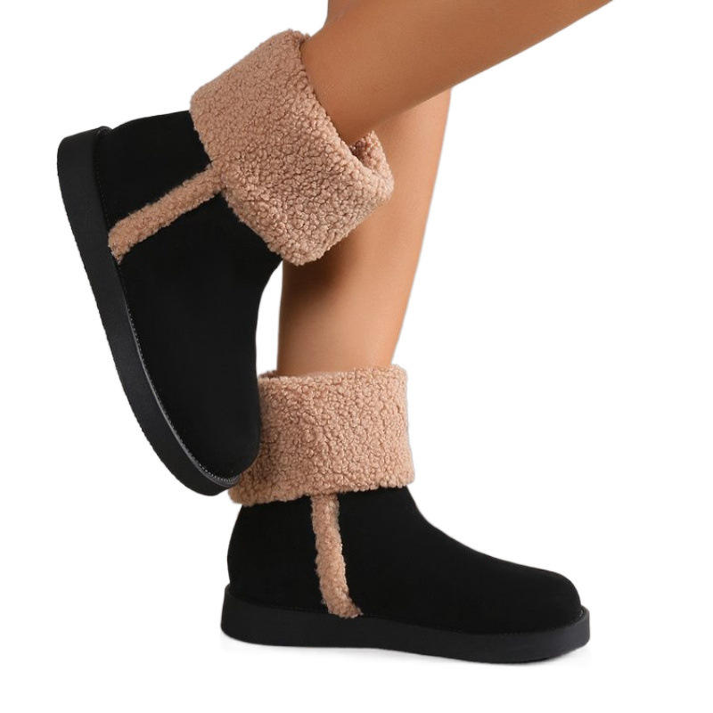 Women's New Style Fleece-Lined Snow Boots Comfortable Autumn