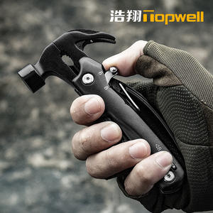 Topwell Haoxiang Multi Functional Claw Hammer Stainless Steel Outdoor Camping Tool <b>Set</b> With <b>Pliers</b> And Knife Black 23A H - Product Image 5