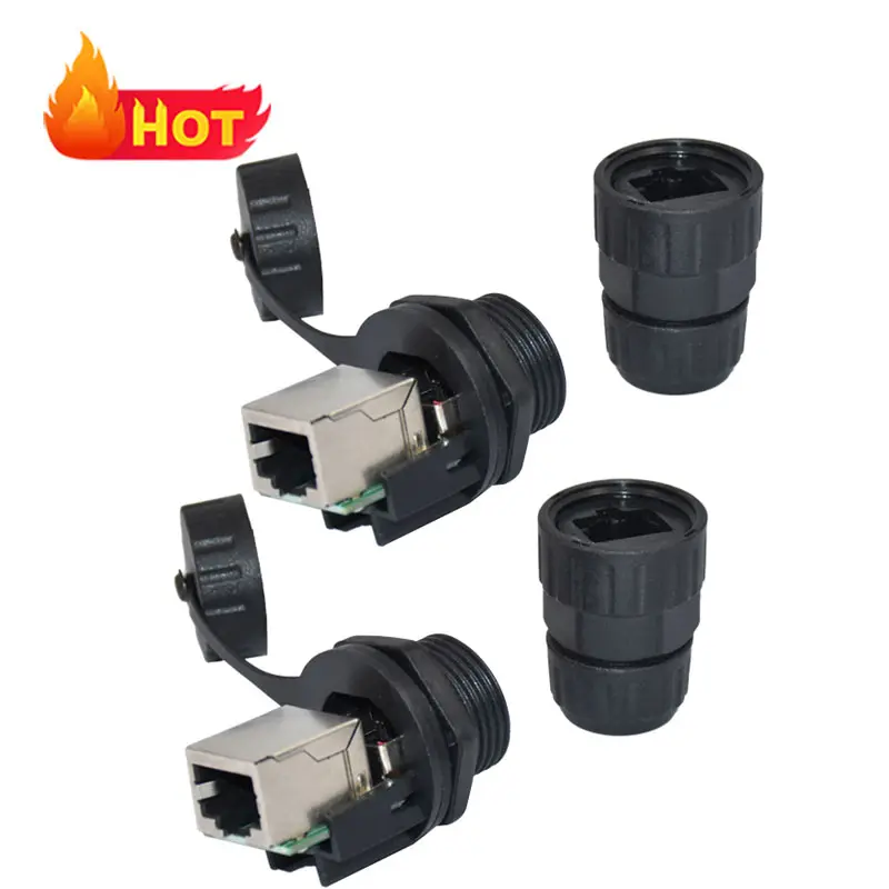 rj45 connector to m12 male waterproof russian standard low voltage wire bare high voltage cable connector for overhead