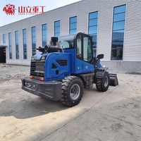 Mini-chargeuse sur pneus 800 kg, godet 0,6 m³, 4x4, moteur 490, transmission automatique pour usage agricole, certifiée CE