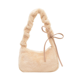 Nouvelle Tendance 2026 : Sac à Bandoulière en Cuir PU pour Femme, Hiver-Automne, avec Sangle Élastique et Doublure Peluche, Sac Croisé Doux et Populaire - Product Image 6