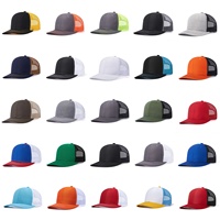Casquette de soleil ajustable en maille respirante, 100 % coton peigné, couleur unie, style vintage Richardson, qualité supérieure, vente en gros personnalisée