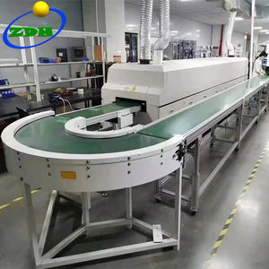 Sıcak satış verimliliği yeşil gıda PVC PU kavisli torna yuvarlak bantlı konveyör - Product Image 3