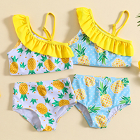 Fabriek Directe Kids Badmode Meisjes Badpak Bikini Strand Custom Hot Sale Set Fruit Voor Peuters Baby Badkleding
