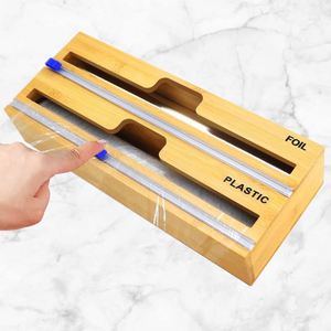 <b>Kitchen</b> Drawer Organizer <b>Wrap</b> Dispenser 2 in 1 <b>Wrap</b> Dispenser with Cutter and Labels - Product Image 6