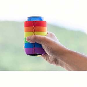 Venta al por mayor de enfriadores de latas delgados de neopreno personalizados, Coozies delgados a granel con impresión de logotipo, accesorios de bar para eventos promocionales, artículos para bebidas - Product Image 6