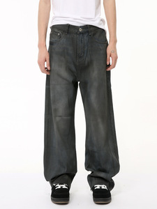 Jeans da Uomo con Bottoni a Clic, Dettaglio Chiusura a Scatto, <span class=keywords><strong>Pantaloni</strong></span> in Denim Slim Fit Stile Spagnolo, Vendita all'Ingrosso - Product Image 2