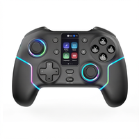 Manette de jeu sans fil 7052P, double joystick avec écran tactile, joystick à effet Hall, capteur de mouvement six axes pour PC, iOS, Android