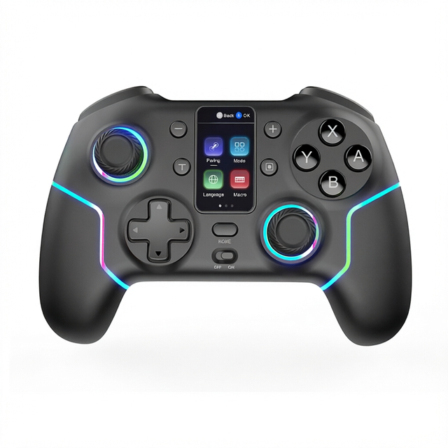7052P Gamepad Wireless Dual Joystick with Touch Screen Hall Joystick Six-axis Motion Sensor for PC IOS Android