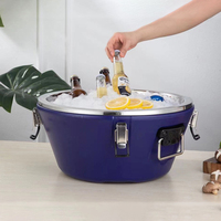 Ensemble de 3 récipients pour aliments isolés de grande capacité pour hôtel restaurant traiteur 15L + 26L + 36L Ensemble de récipients pour chauffe-aliments