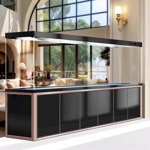 300 galloni di acquacoltura alta acquario con filtro per interni sistema acquaponica Ultra chiaro vetro decorazioni acquario soggiorno - Product Image 4